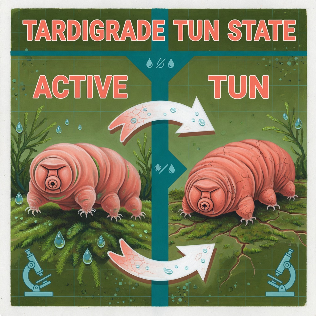 Active versus tun illustrated poster